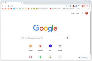 Google Chrome black screen fix