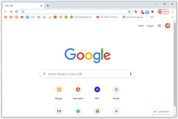 Google Chrome black screen fix
